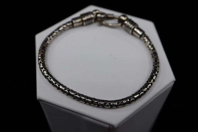 Sterling Silver Snake Bracelet, 925 Pacific Auctions And Appraisals