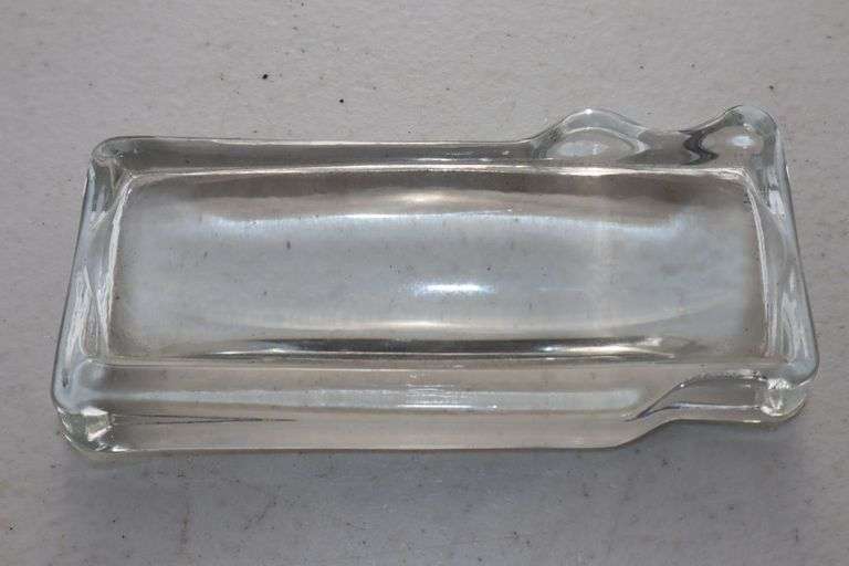 antique rectangular paperweight magnifying reading glass Pacific