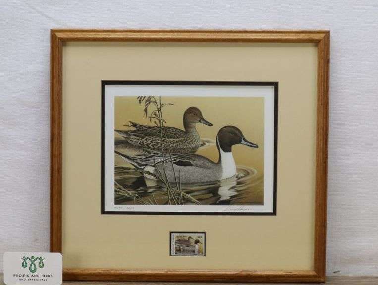 1984 Arkansas Duck Stamp Print Bois D'Arc Pintails 4698/7200 by Larry