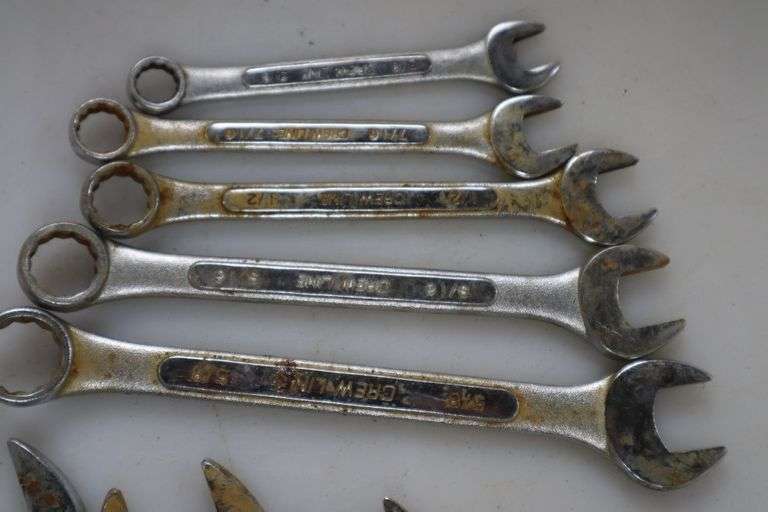 Assorted Crew Line Atd Combination Wrenches. Sae Pacific Auctions And