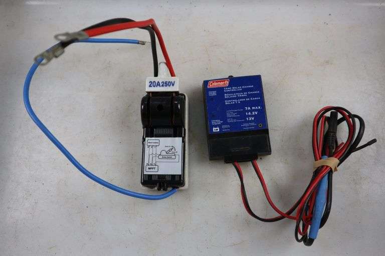 Coleman 7amp Solar Charge Controller and 20A 250V Wind Turbine Brake