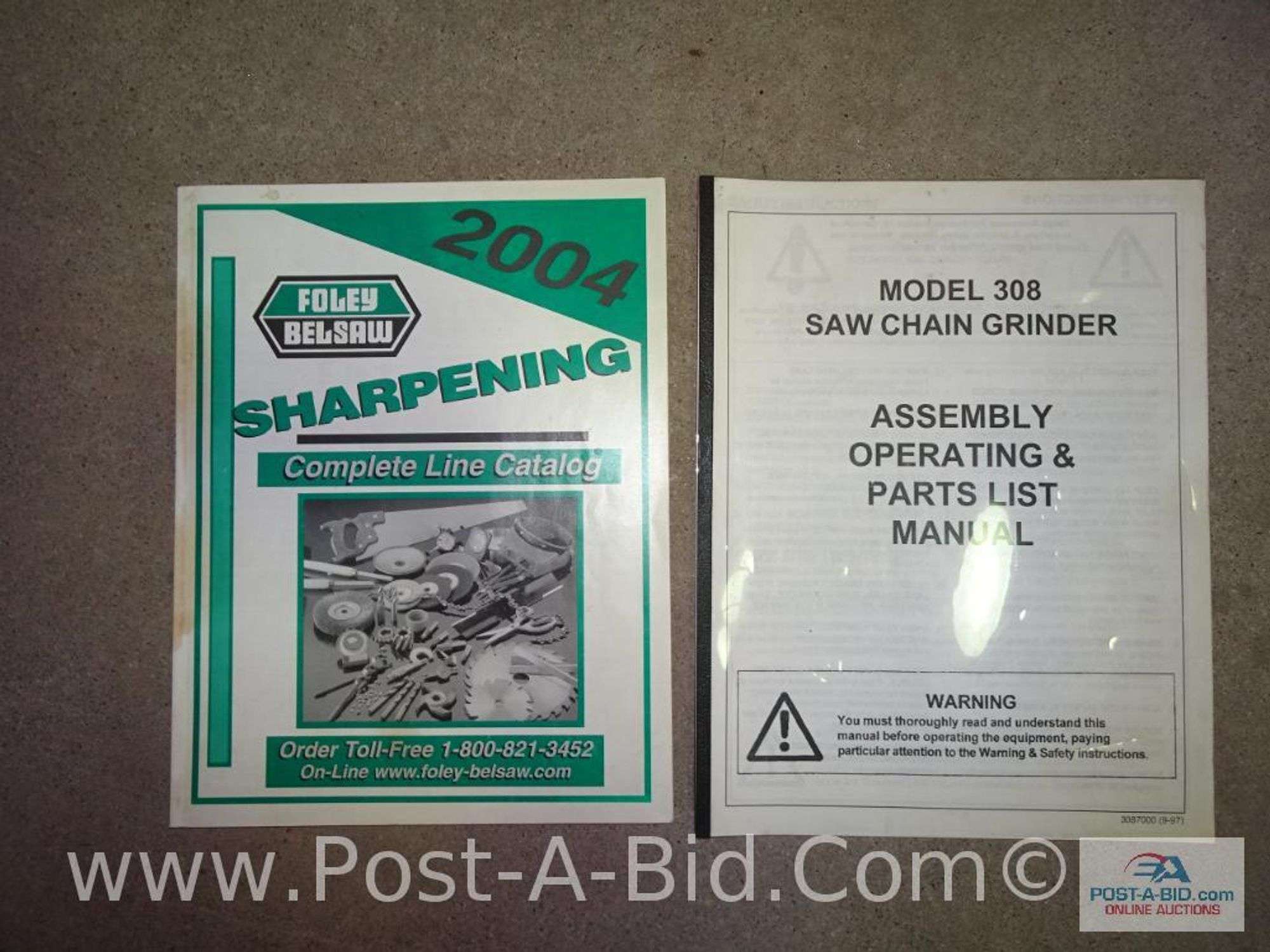 Foley Belsaw Model 3 - Elsenpeter Auctions & Real Estate, Inc. dba  Post-A-Bid.Com