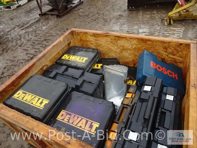 Wood Box, With Misc. Elsenpeter Auctions & Real Estate, Inc. dba Post