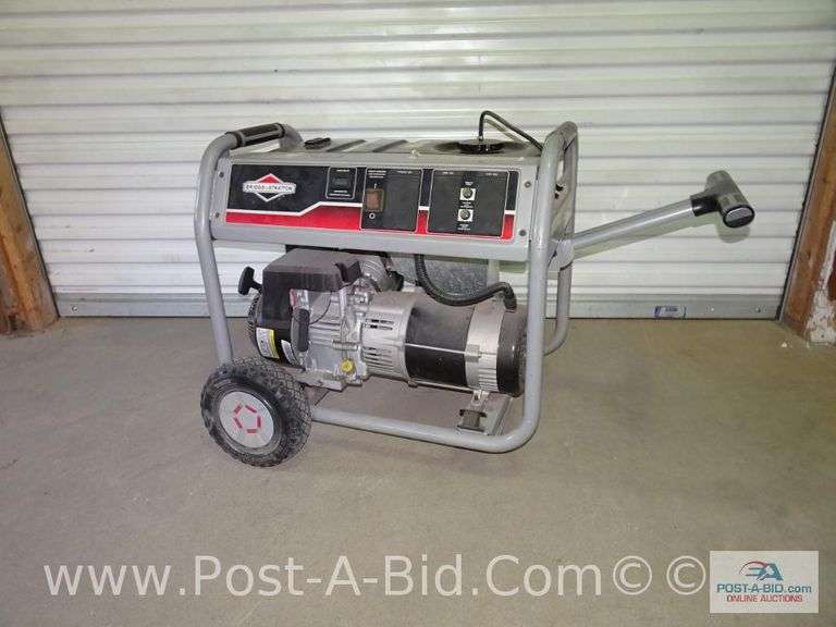 Briggs And Stratton 5000 Watts/6250 Starting, Not Elsenpeter Auctions