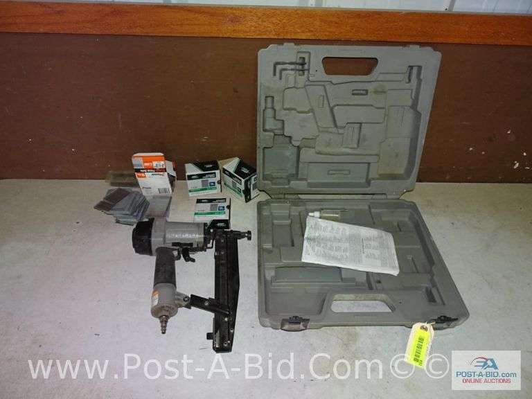 Porter Cable Finish Nailer, Model FN250A, With Som Elsenpeter Auctions & Real Estate, Inc. dba
