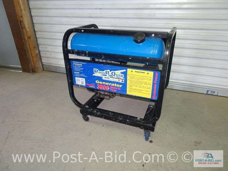 Power Quip Generator Elsenpeter Auctions & Real Estate, Inc. dba Post