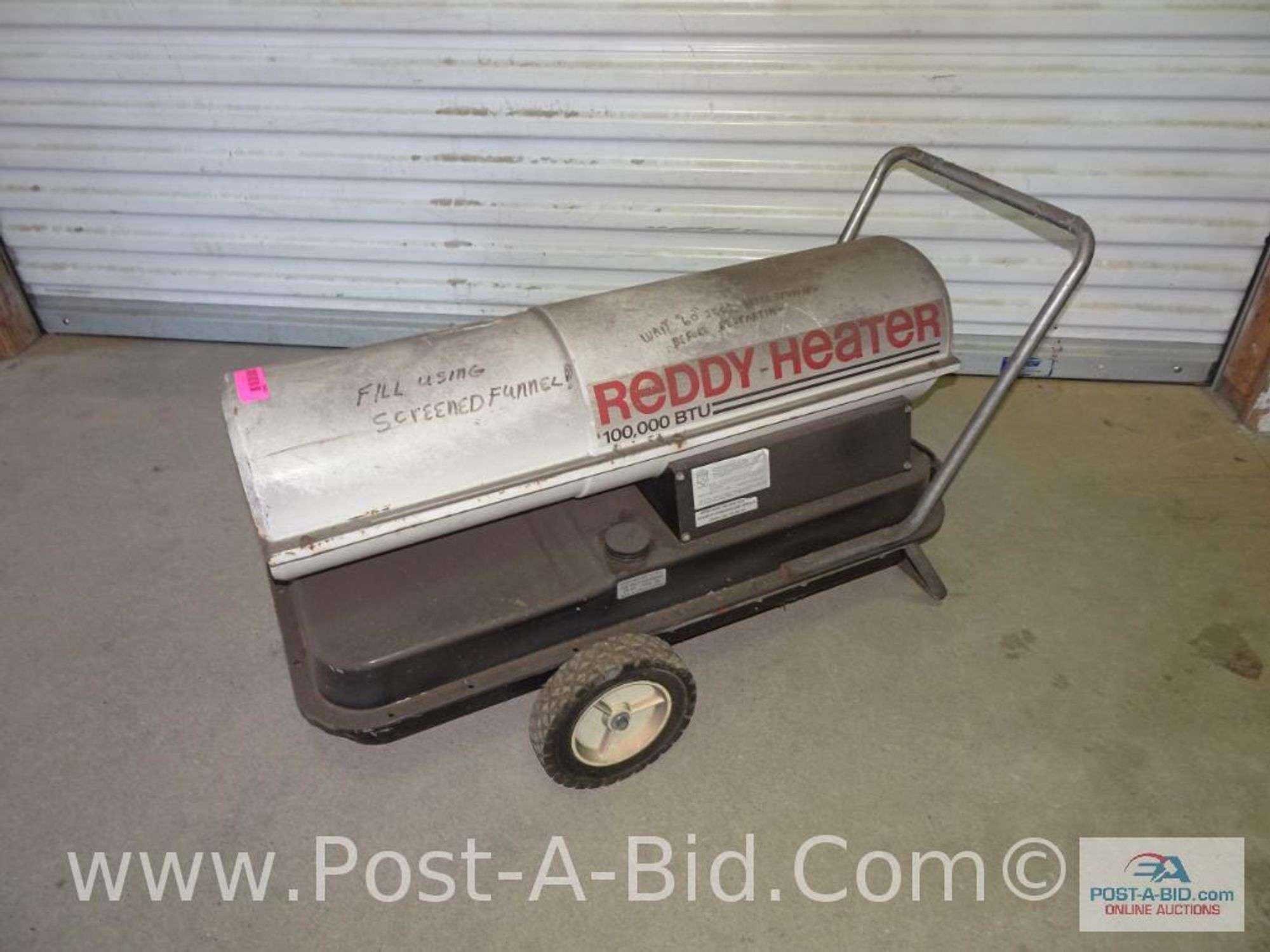 Reddy-Heater 100,000 BTU's. 60 - Elsenpeter Auctions u0026 Real Estate, Inc.  dba Post-A-Bid.Com