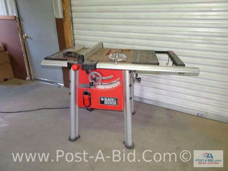 Black And Decker 10" Table Saw Elsenpeter Auctions & Real Estate, Inc