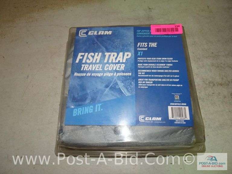Clam Fish Trap Travel Cover XL Elsenpeter Auctions & Real Estate, Inc