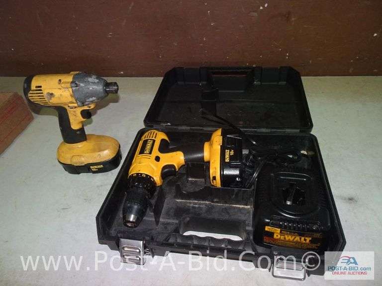 DeWalt 18V Drill With Bat Elsenpeter Auctions & Real Estate, Inc. dba