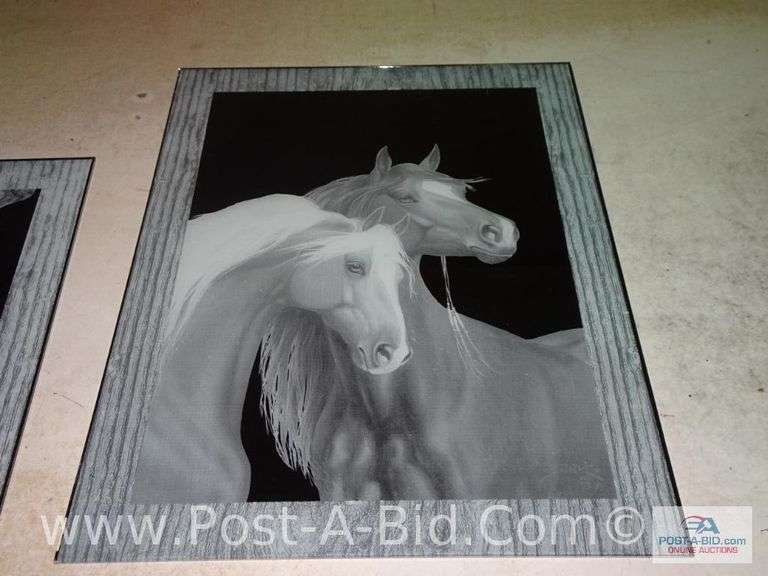 Reversed Etchings Glass P Elsenpeter Auctions & Real Estate, Inc. dba