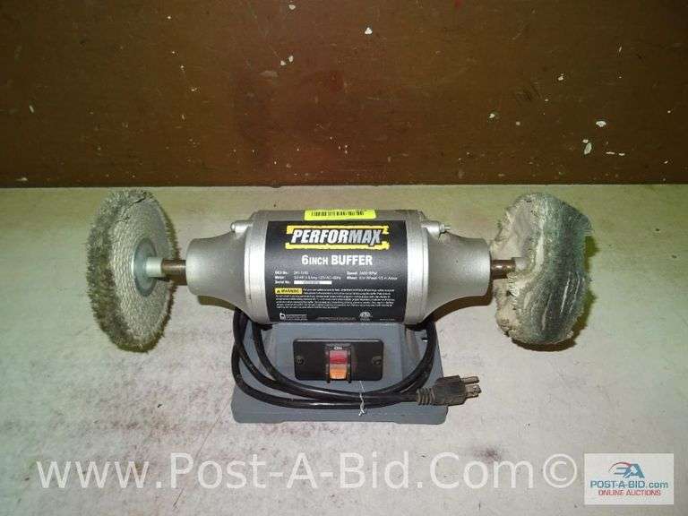 Performax 6" Bench Buffer Elsenpeter Auctions & Real Estate, Inc. dba