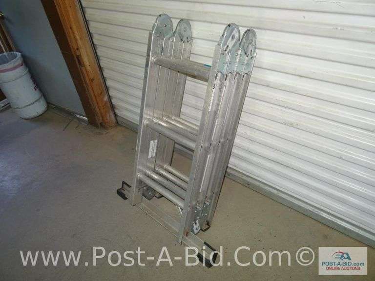 Werner 12' Adjustable Ladder, Elsenpeter Auctions & Real Estate, Inc