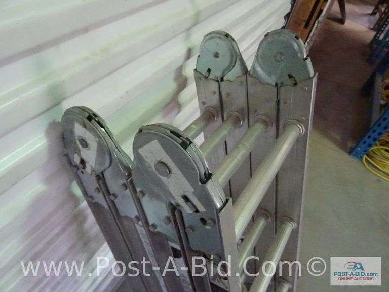 Werner 12' Adjustable Ladder, Elsenpeter Auctions & Real Estate, Inc