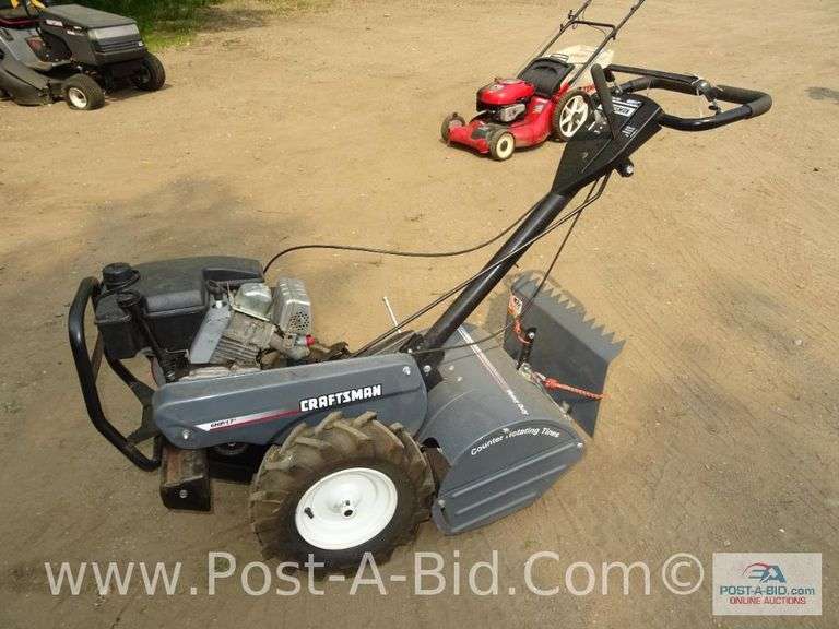 Craftsman Tiller 6 HP, Overhea Elsenpeter Auctions & Real Estate, Inc