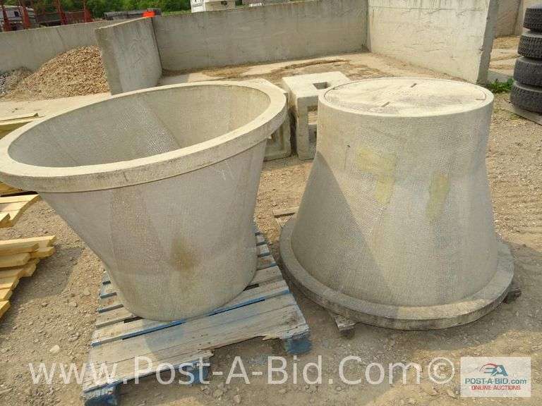 2Cone Shaped Concrete Vaults Elsenpeter Auctions & Real Estate, Inc