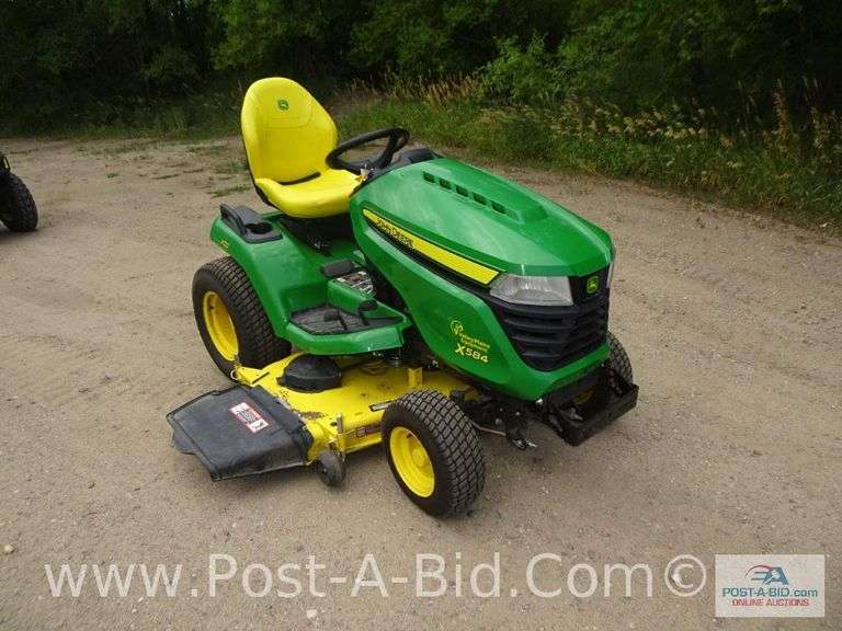 John Deere X584 Lawn Tractor, Elsenpeter Auctions & Real Estate, Inc