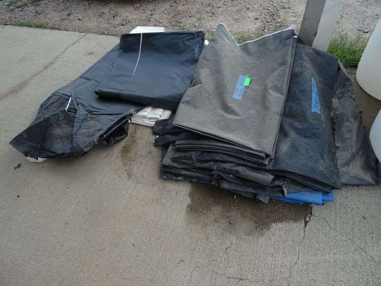 Large Lot Of Tarps Misc. Sizes Elsenpeter Auctions & Real Estate