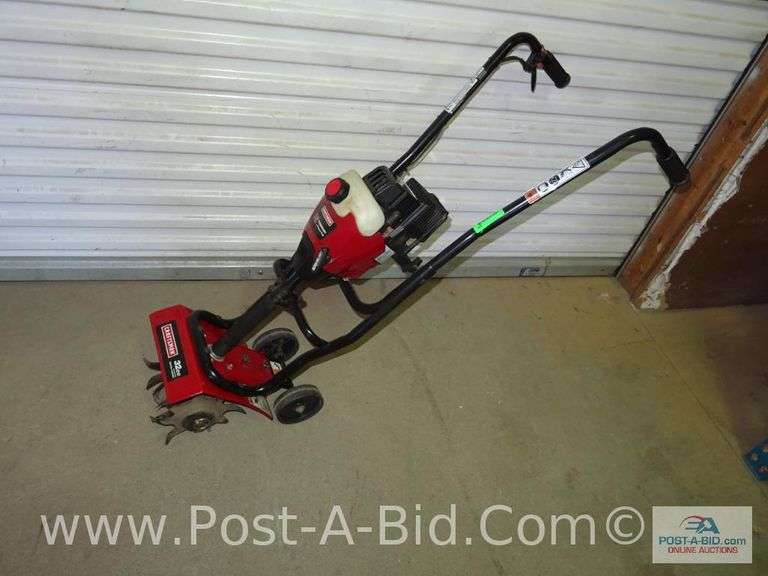Craftsman 32cc 7" Mini Tiller, Elsenpeter Auctions & Real Estate, Inc
