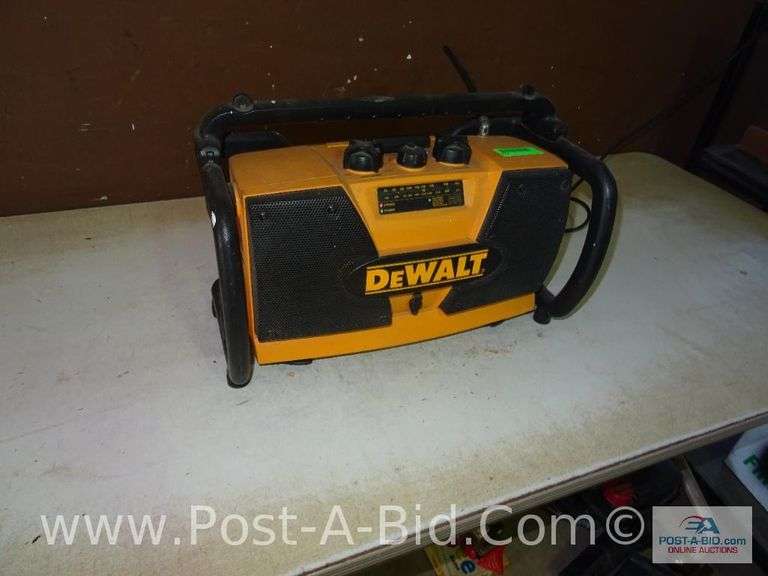 DeWalt Radio, 18V, Charger. Elsenpeter Auctions & Real Estate, Inc