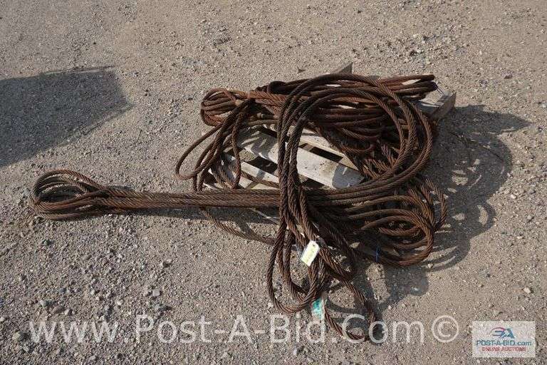 23 Choker Cables, Sizes 84" C Elsenpeter Auctions & Real Estate, Inc