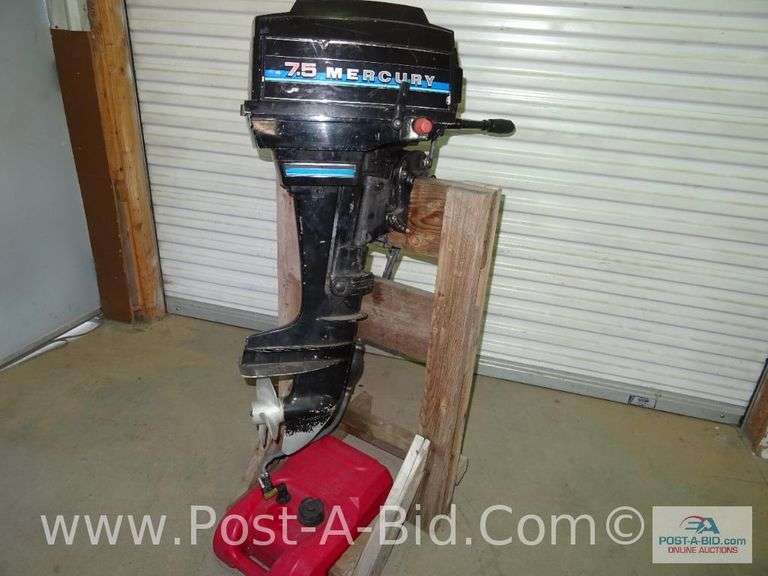 Mercury 7.5 HP Outboard Motor, Elsenpeter Auctions & Real Estate,