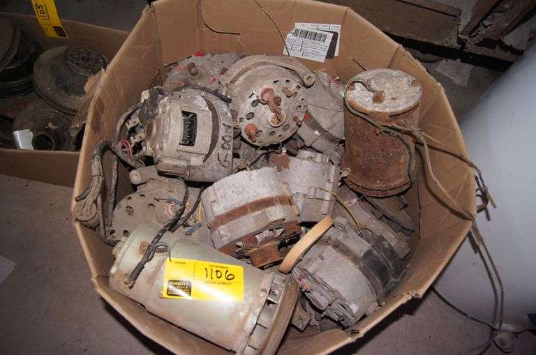 Large box of alternators and generators Parrott