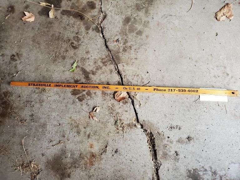 Stilesville Implement Auction yard stick Parrott Marketing Group