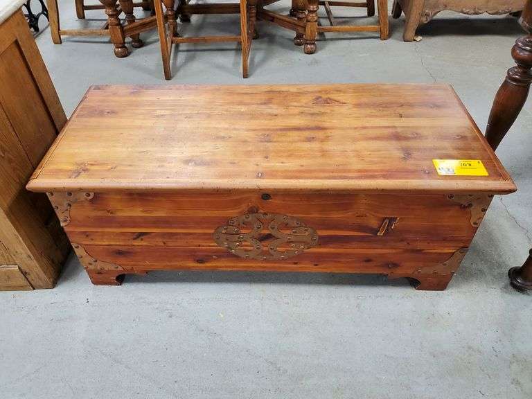 Cedar Chest with Brass Details Parrott Marketing Group