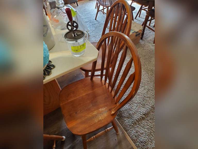 4 oak bar stools Parrott Marketing Group