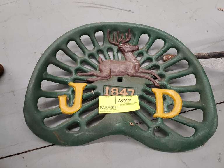 John Deere reproduction tractor seat Parrott Marketing Group