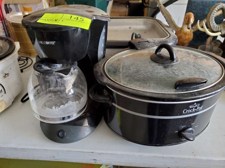 Crock Pot, Proctor Silex roaster and coffee pot Parrott Marketing Group