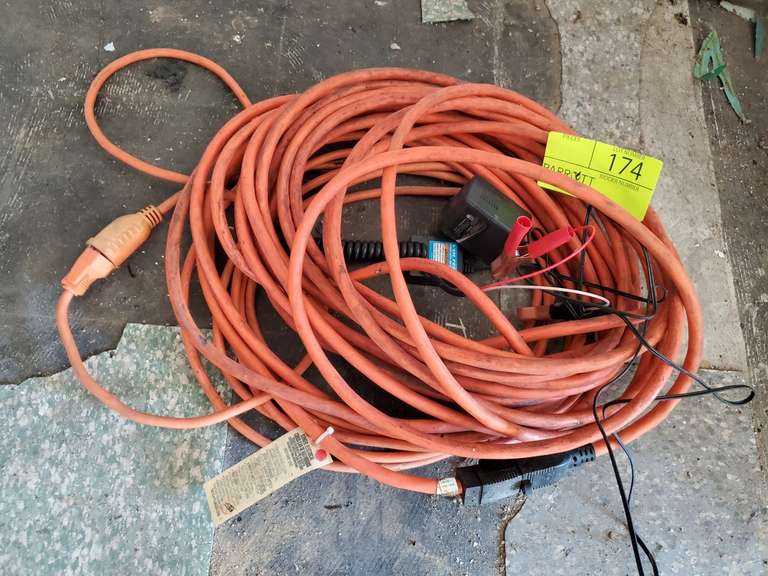 Pair of extension cords with battery tender Parrott Marketing Group