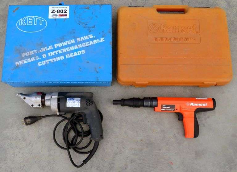Z802 Metal Nibbler + Ramset Fastener Pickett Auction Service