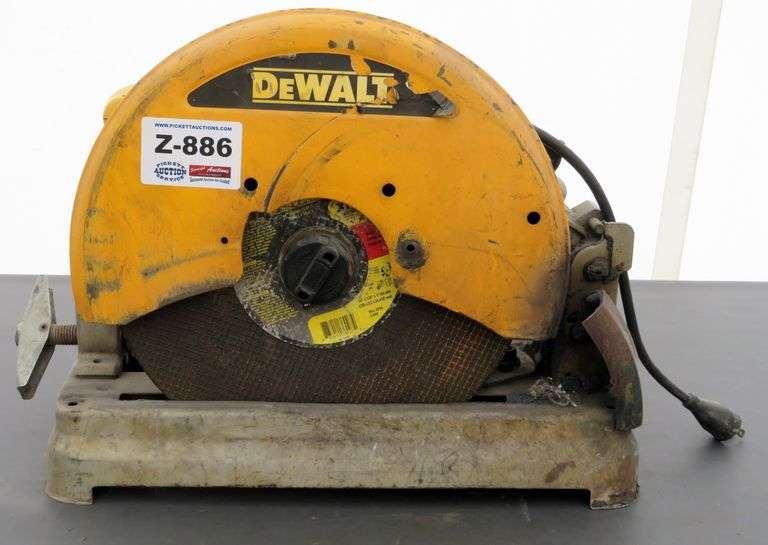Z886 DeWalt Hot Saw Pickett Auction Service