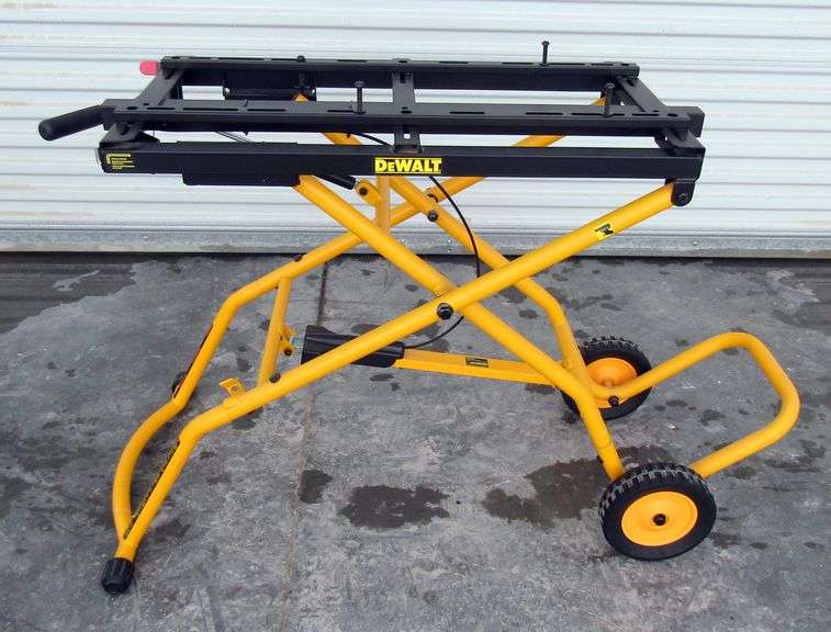 A232 Dewalt Rolling Miter Saw Stand Pickett Auction Service
