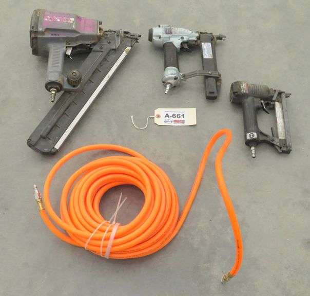 A661 Air Nailers + Air Hose Pickett Auction Service