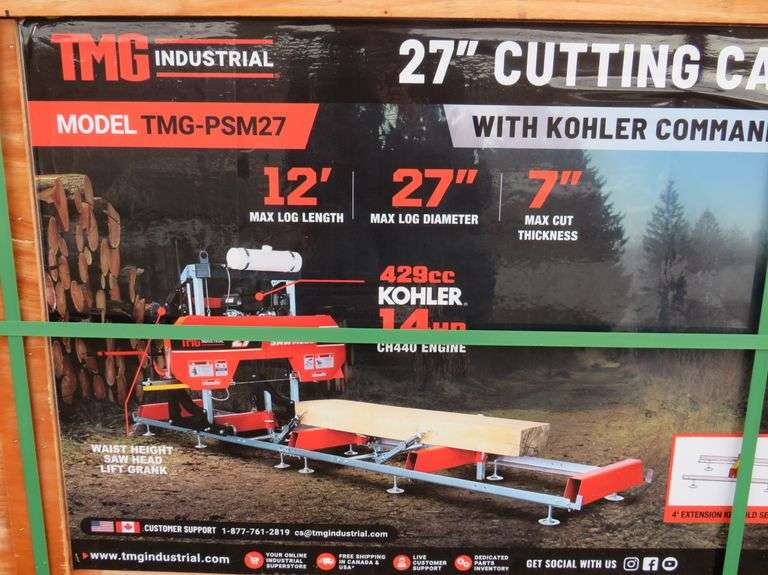 A310 TMG 27" Portable Saw Mill Pickett Auction Service