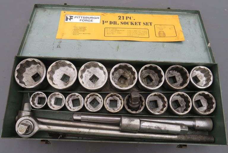 V232 Pittsburgh 1" Drive Socket Set Pickett Auction Service