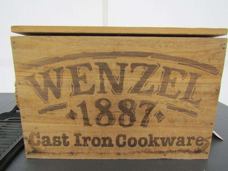 V1029 Wenzel 1887 Cast Iron Cookware Pickett Auction Service