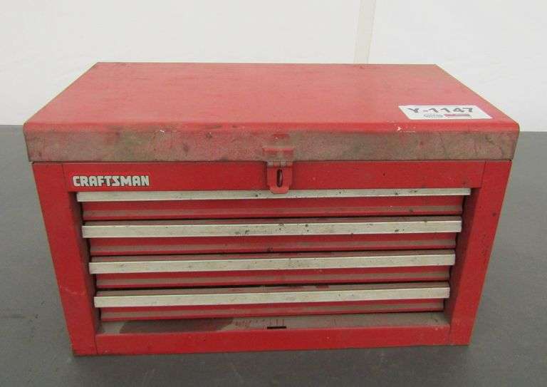 Y1147 Craftsman Toolbox + Hand Tools Pickett Auction Service