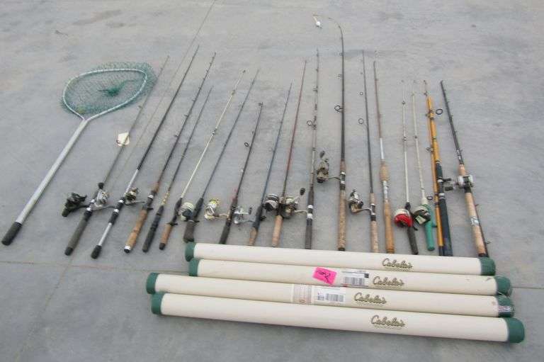 B-206 Fishing Poles + Net