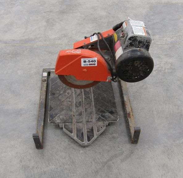 B540 Husqvarna Tile Saw Pickett Auction Service