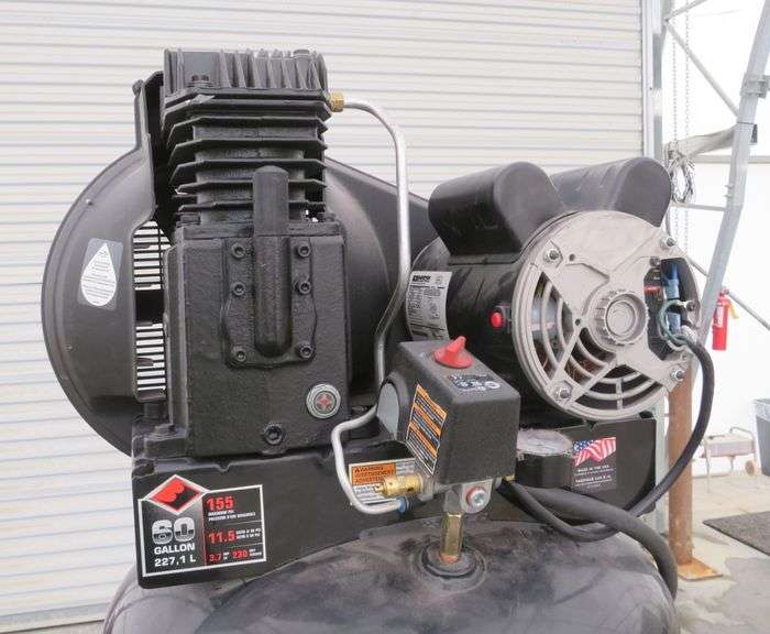 D487 Black Diamond 60 Gallon Air Compressor Pickett Auction Service
