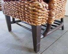 E-164 Wicker Weave Arm Chair