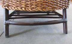 E-164 Wicker Weave Arm Chair