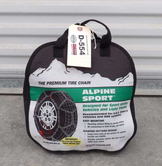 D554 Unused Alpine Sport Tire Chains Pickett Auction Service