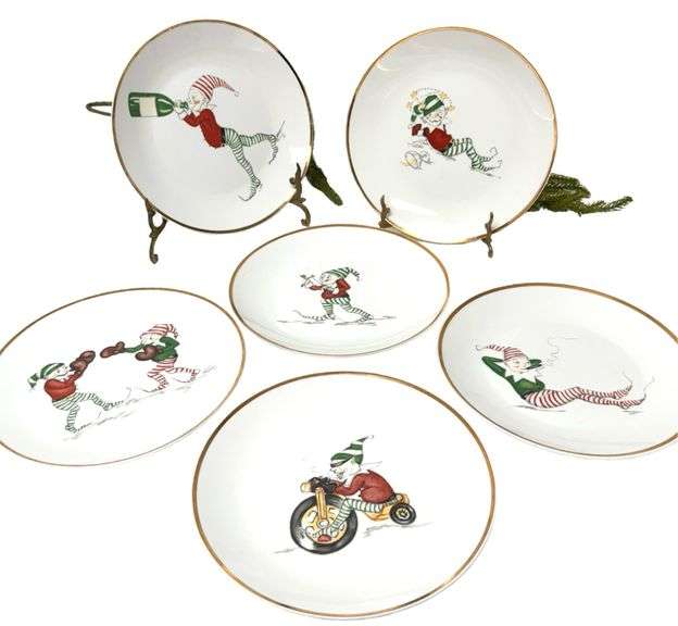 Restoration Hardware Naughty Elf Snack Plates