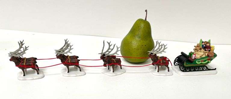 “Sleigh & Eight Tiny Reindeer” Department 56