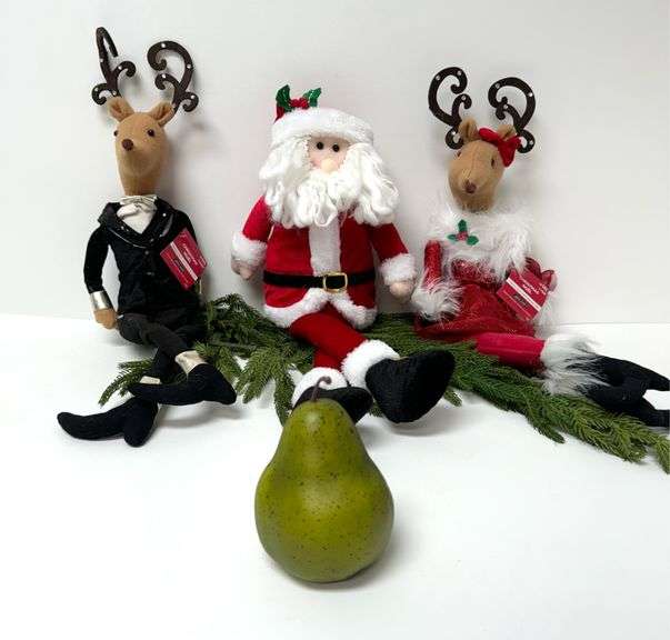 Plush Santa & Reindeer